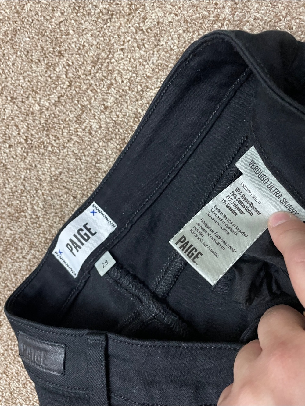 PAIGE Ultra Skinny Jeans Woman Size 28 - Picture 7 of 7